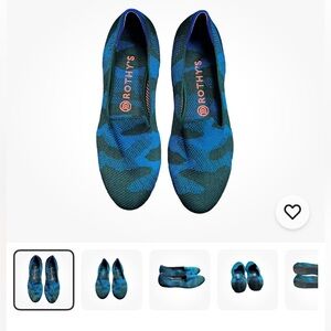 Rothy's Teal Camo Women's Loafers size9